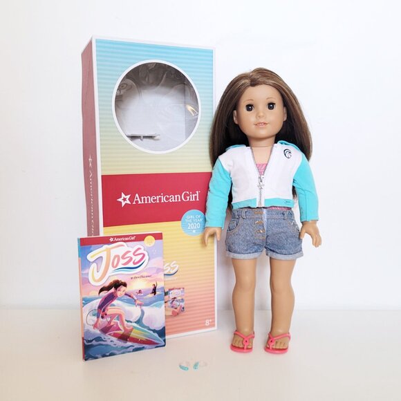 American Girl Retired 2020 GOTY Joss Kendrick Doll Meet Outfit Hearing Aids Book - Picture 1 of 15